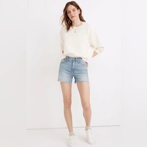 Madewell High-Rise Denim Shorts in Watt Wash Summerweight‎ Edition Size 31